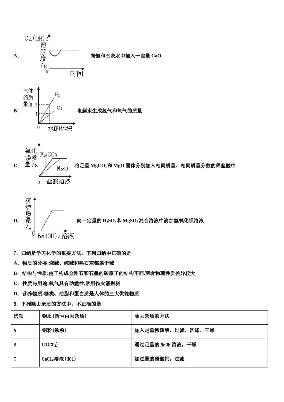 云南省牟定县茅阳中学2024年中考化学押题试卷含解析.doc_第2页
