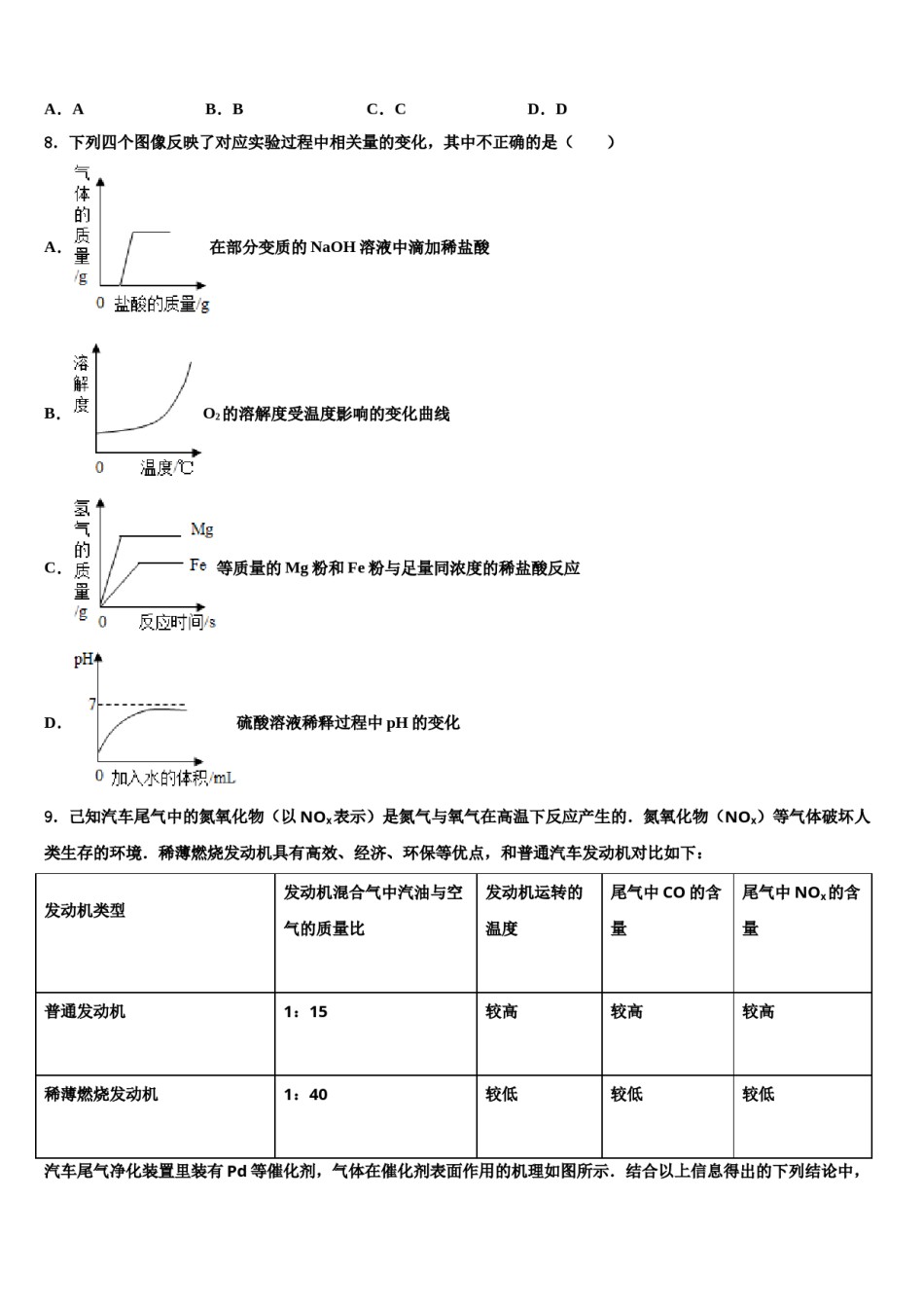 内蒙古乌兰浩特市第十三中学2023-2024学年中考五模化学试题含解析.doc_第3页