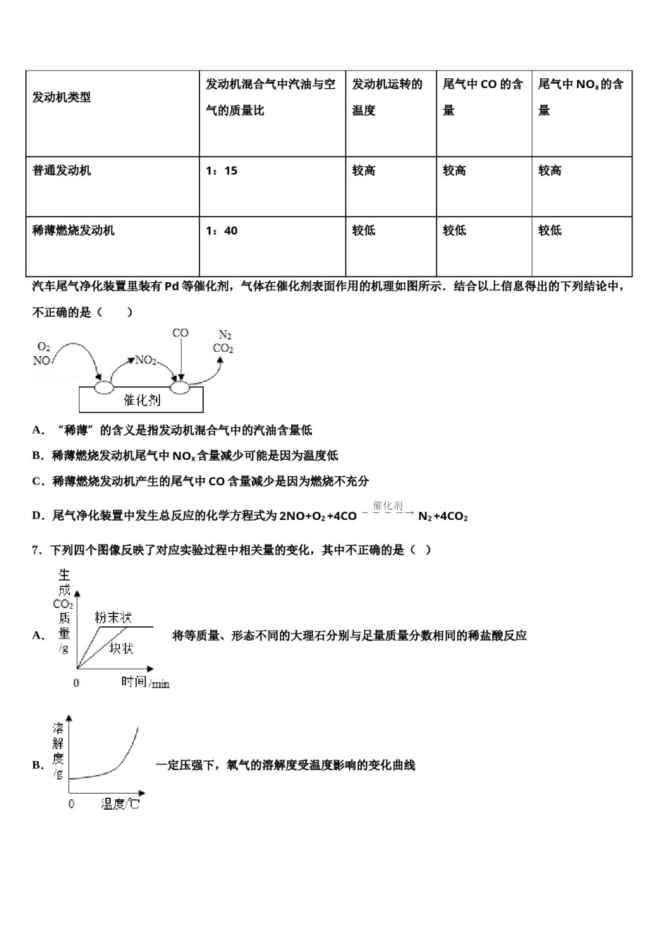 内蒙古乌兰浩特市第十三中学2023-2024学年中考化学适应性模拟试题含解析.doc_第2页