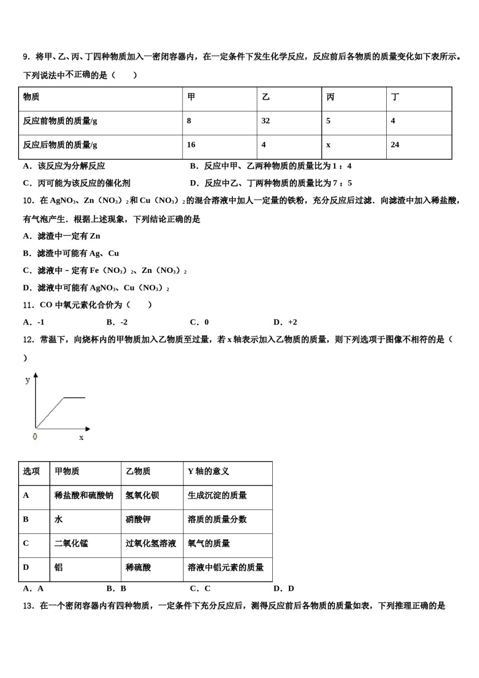内蒙古包头市重点达标名校2024届中考押题化学预测卷含解析.doc_第3页