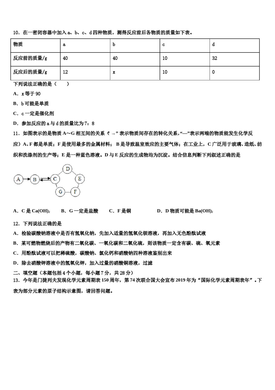 内蒙古呼伦贝尔市根河市阿龙山中学2023-2024学年中考化学四模试卷含解析.doc_第3页