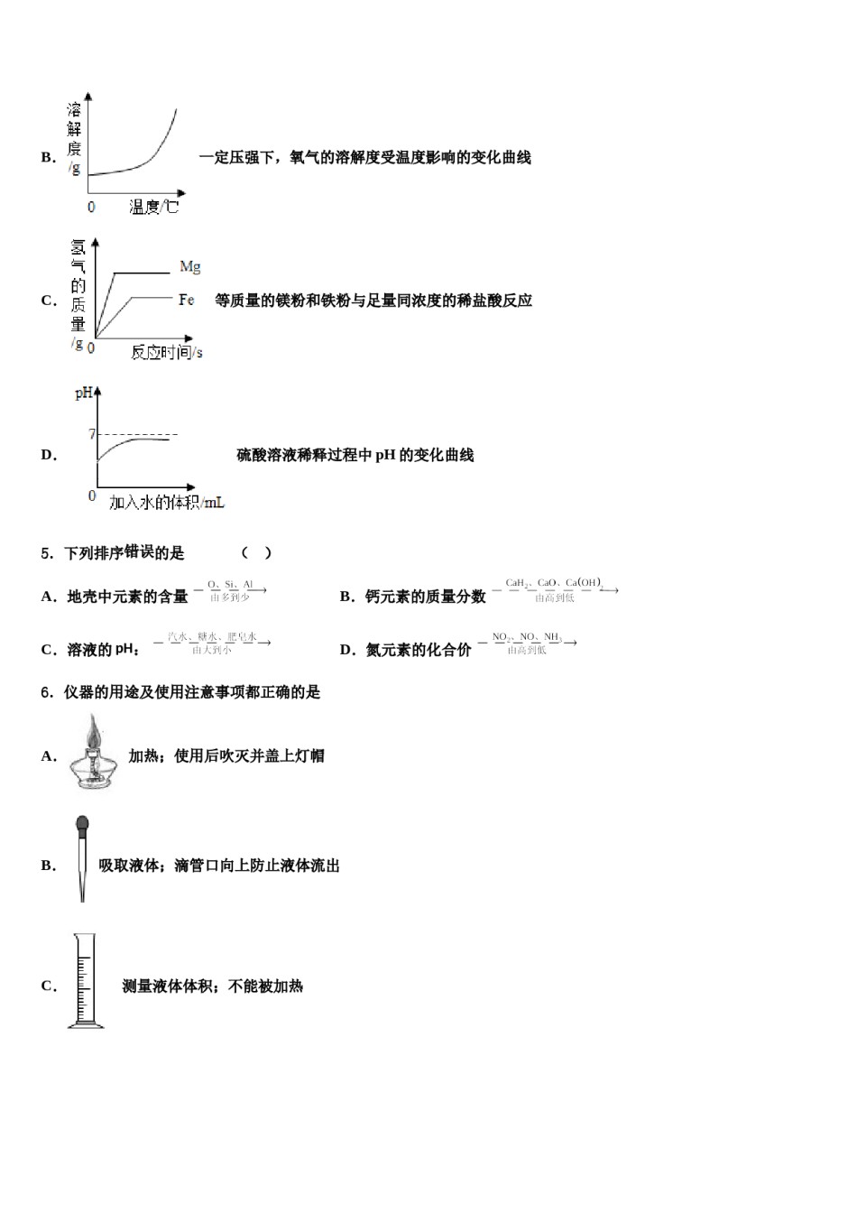 内蒙古巴彦淖尔市磴口县诚仁中学2024年中考试题猜想化学试卷含解析.doc_第2页