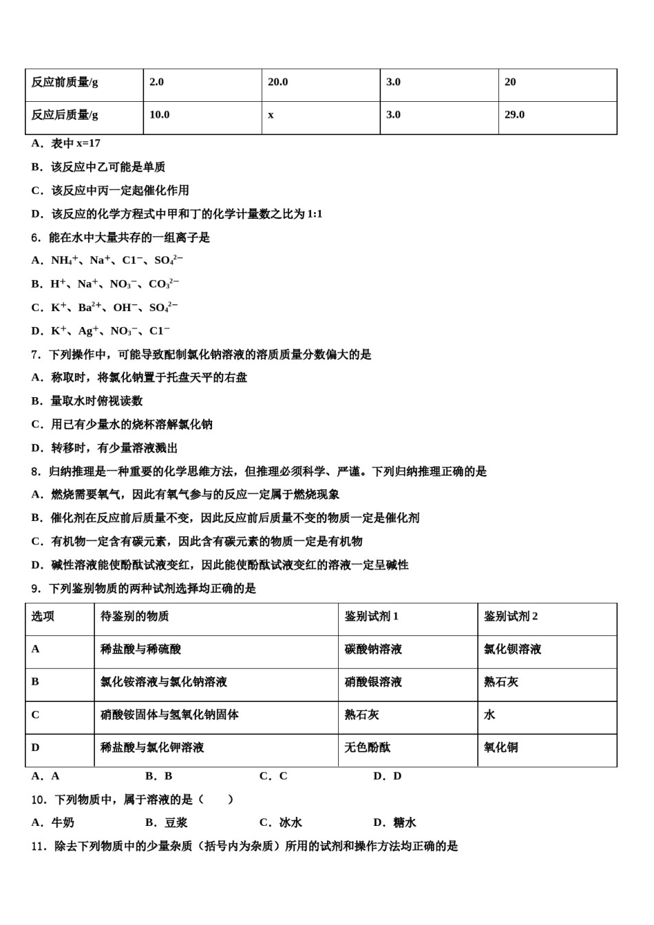 内蒙古通辽市2024届中考化学最后一模试卷含解析.doc_第2页