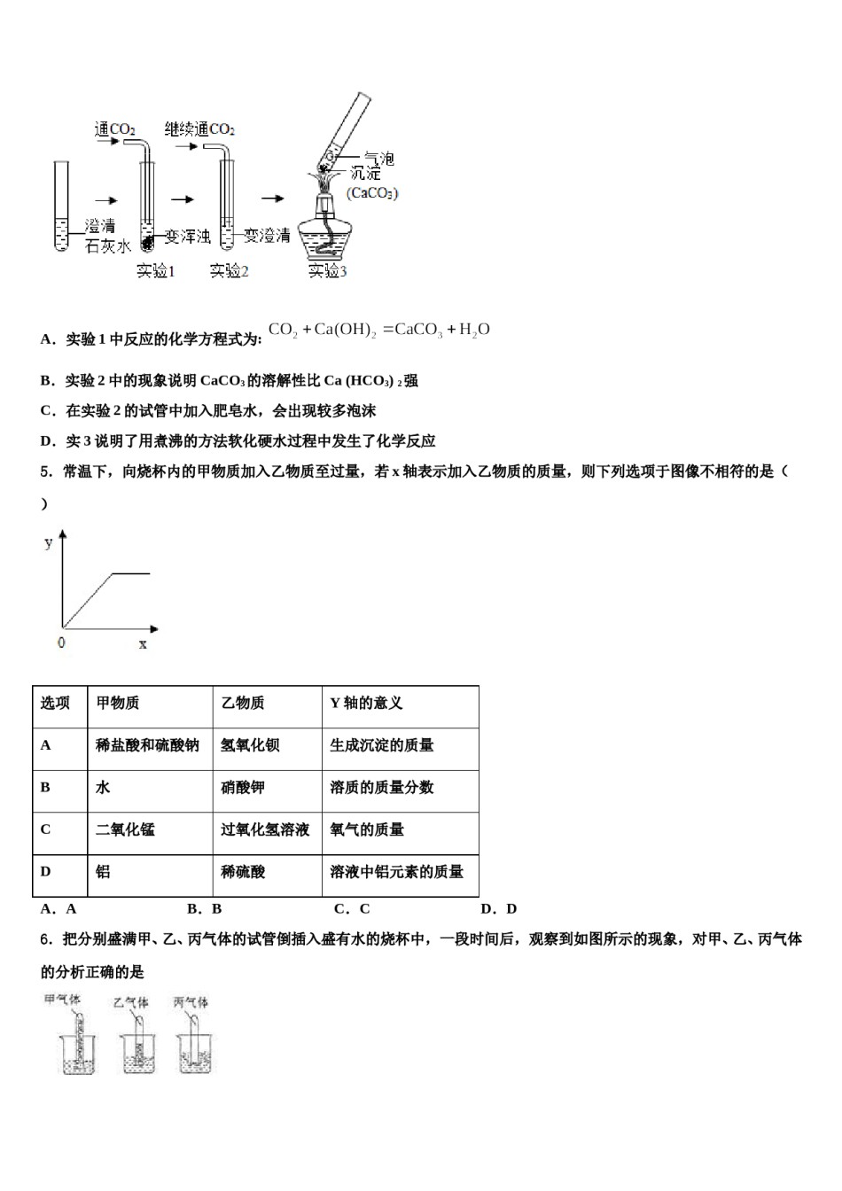 北京市海淀中学2024年中考化学考前最后一卷含解析.doc_第2页