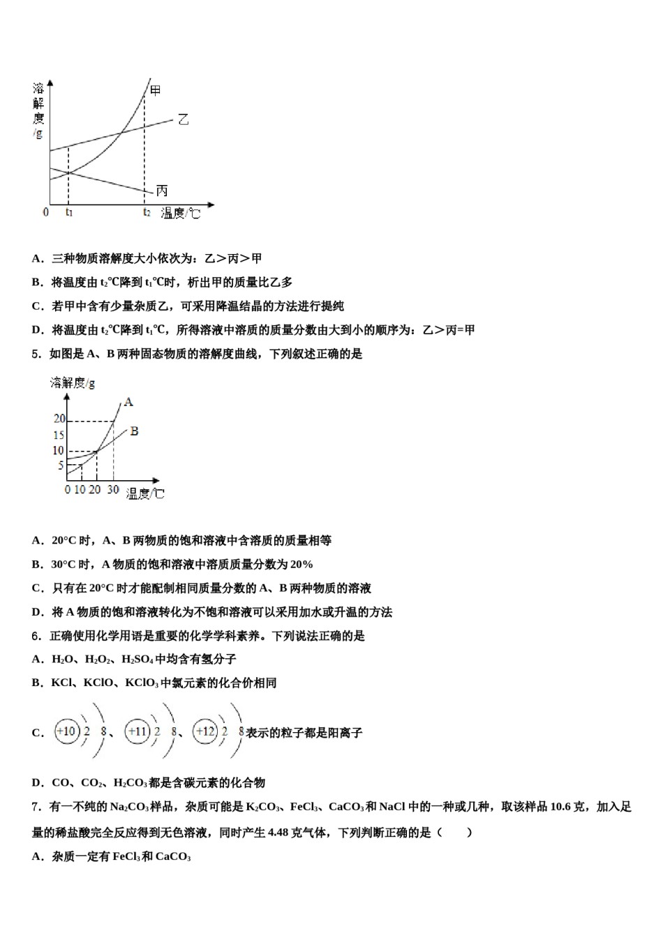 北京朝阳人大附朝阳分校2023-2024学年中考联考化学试题含解析.doc_第2页