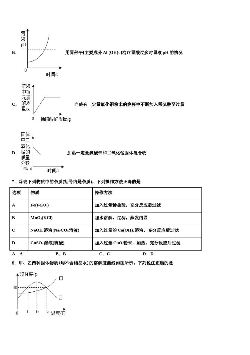 吉林省伊通满族自治县2023-2024学年中考猜题化学试卷含解析.doc_第2页