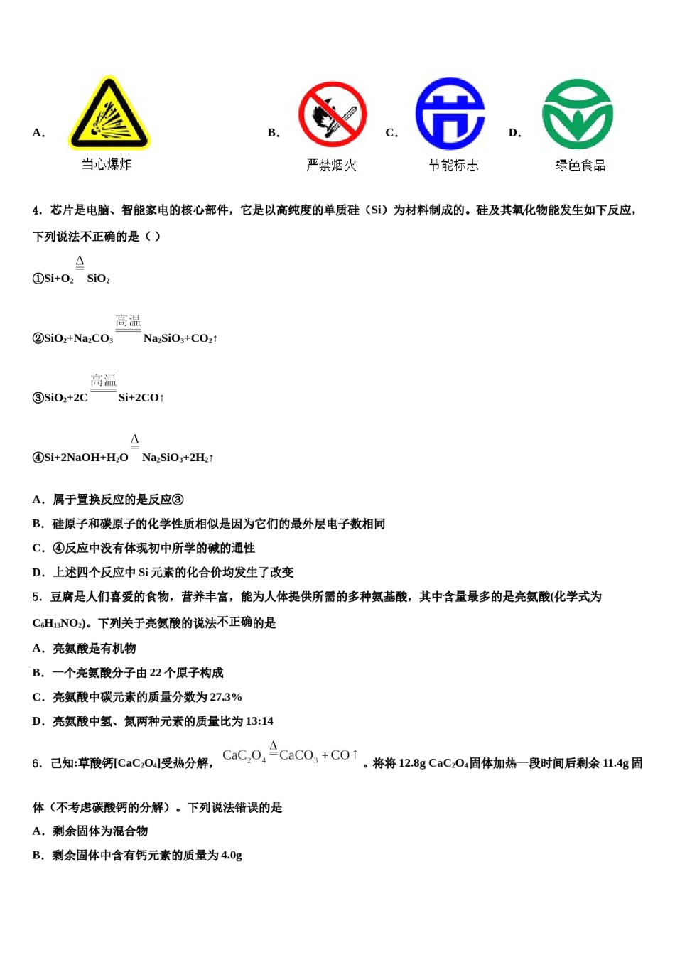 吉林省农安县华家中学2024年中考化学考试模拟冲刺卷含解析.doc_第2页