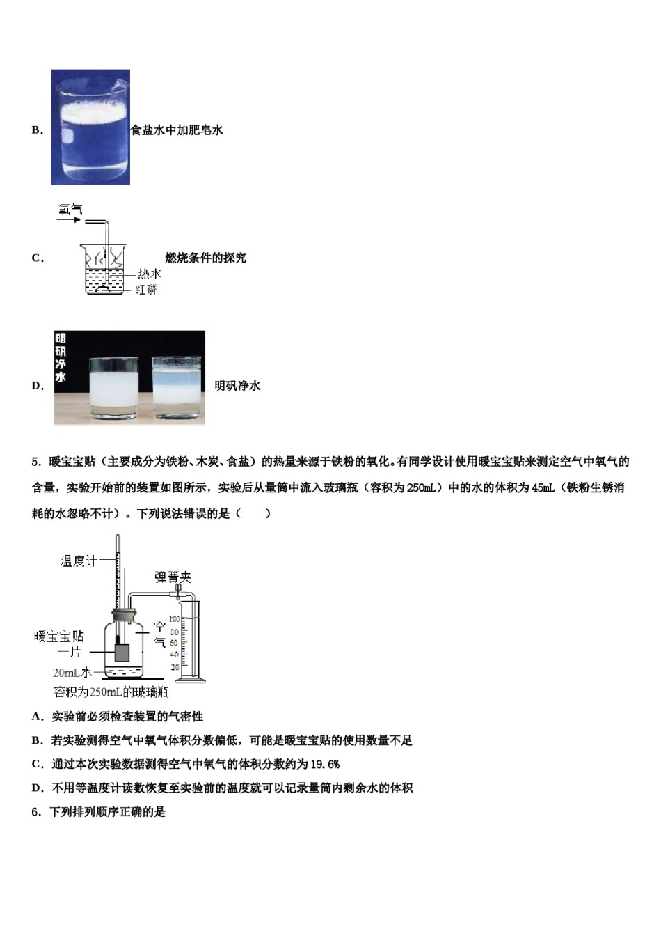 吉林省蛟河市朝鲜族中学2024届初中化学毕业考试模拟冲刺卷含解析.doc_第2页