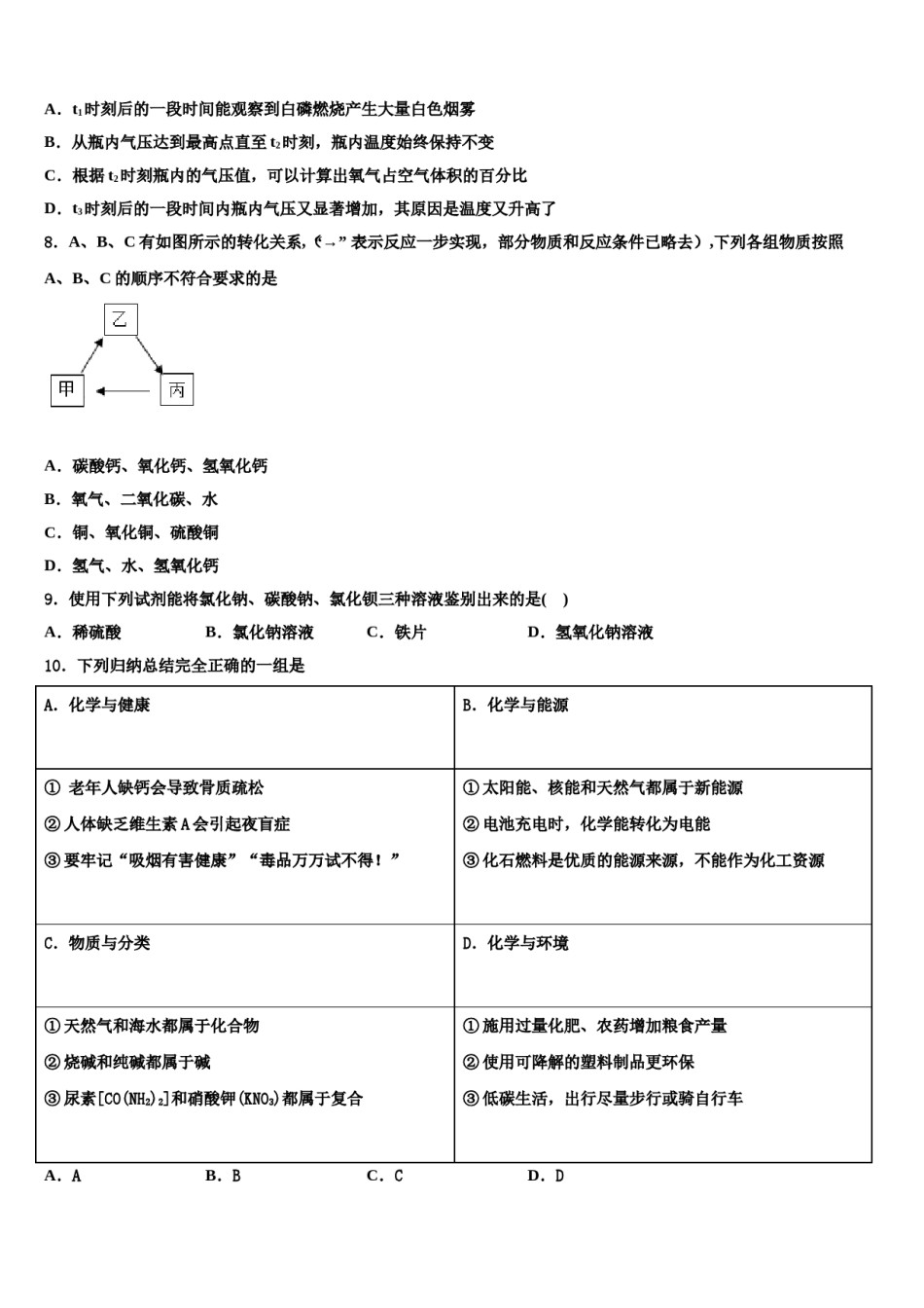 吉林省辉南县重点达标名校2024年中考化学对点突破模拟试卷含解析.doc_第3页