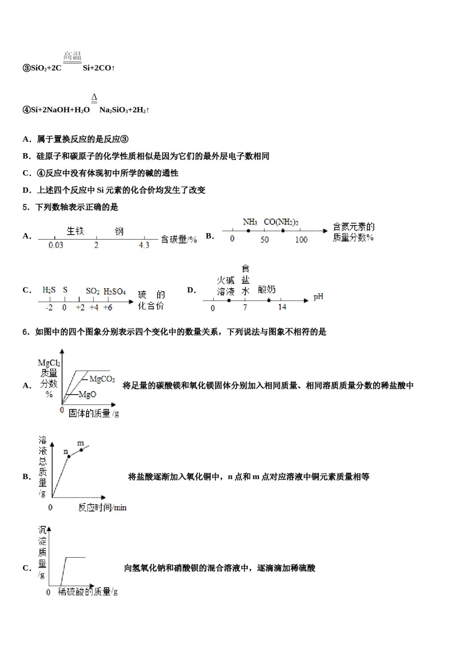 吉林省长春市净月区委托管理校2024年中考一模化学试题含解析.doc_第2页