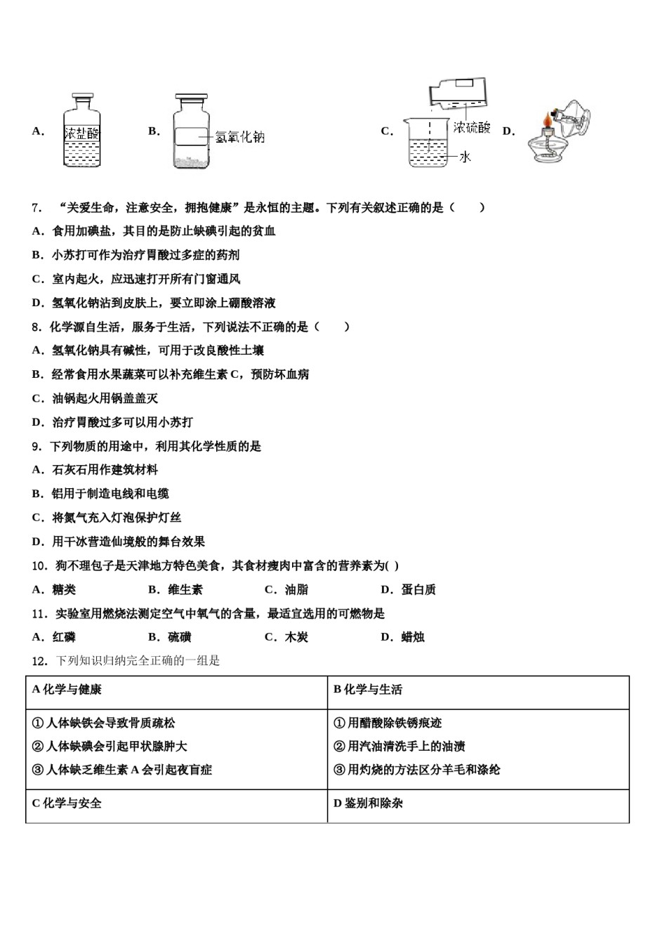 吉林省长春市绿园区2023-2024学年中考试题猜想化学试卷含解析.doc_第2页