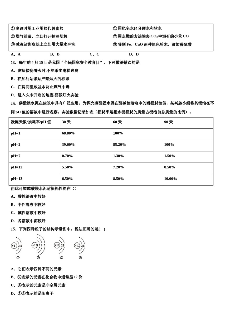 吉林省长春市绿园区2023-2024学年中考试题猜想化学试卷含解析.doc_第3页