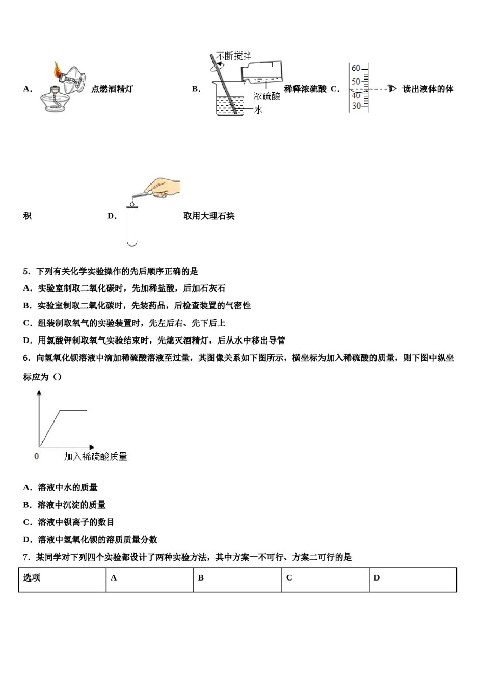 四川省乐至县联考2024年中考化学模拟试题含解析.doc_第2页
