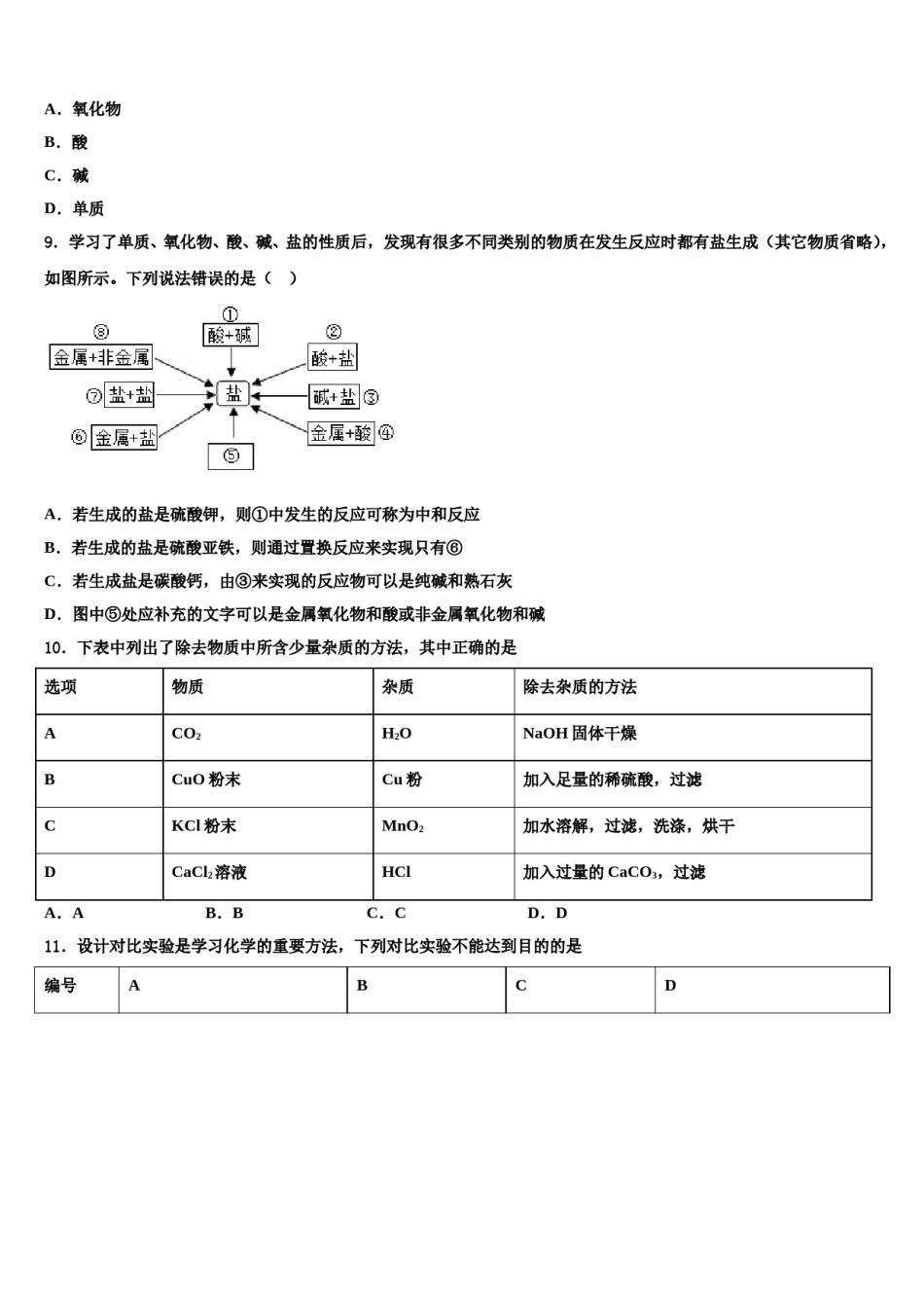 四川省北师大广安实验校2024届中考试题猜想化学试卷含解析.doc_第3页
