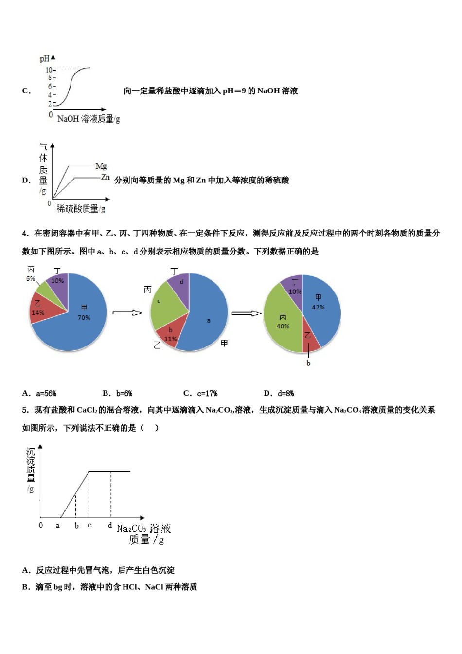 四川省开江县2023-2024学年中考五模化学试题含解析.doc_第2页