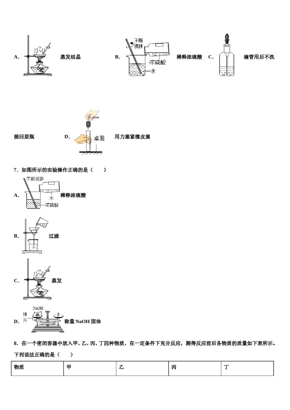 四川省成都市泡桐树中学2024届中考猜题化学试卷含解析.doc_第2页