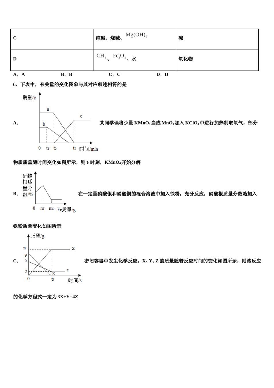 四川省自贡市达标名校2024届中考化学考试模拟冲刺卷含解析.doc_第2页