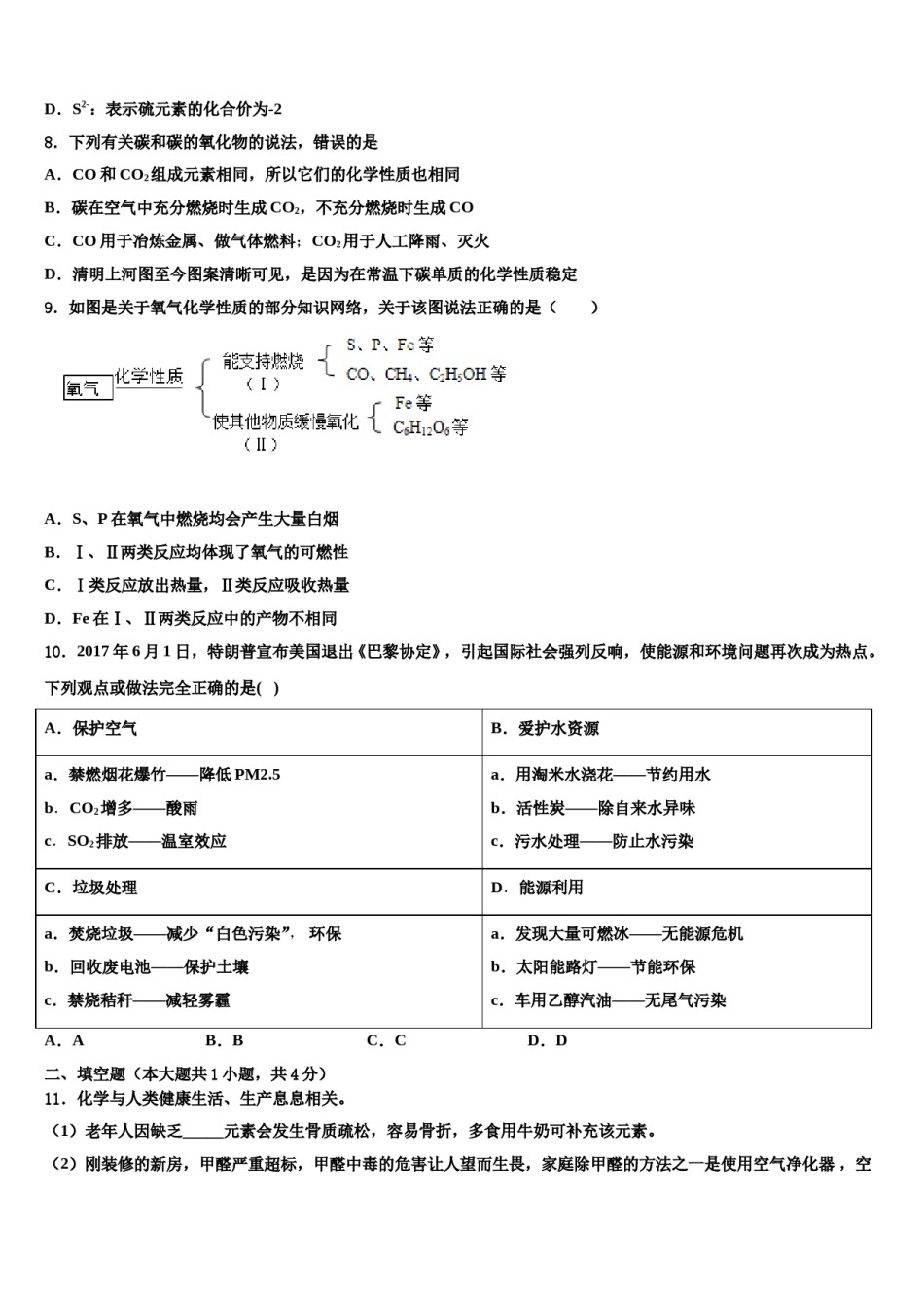四川省马边彝族自治县市级名校2024年中考化学最后冲刺模拟试卷含解析.doc_第2页