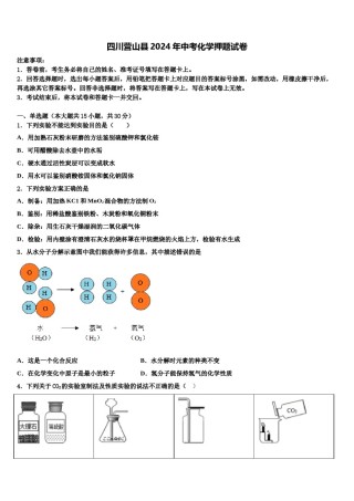 四川营山县2024年中考化学押题试卷含解析.doc