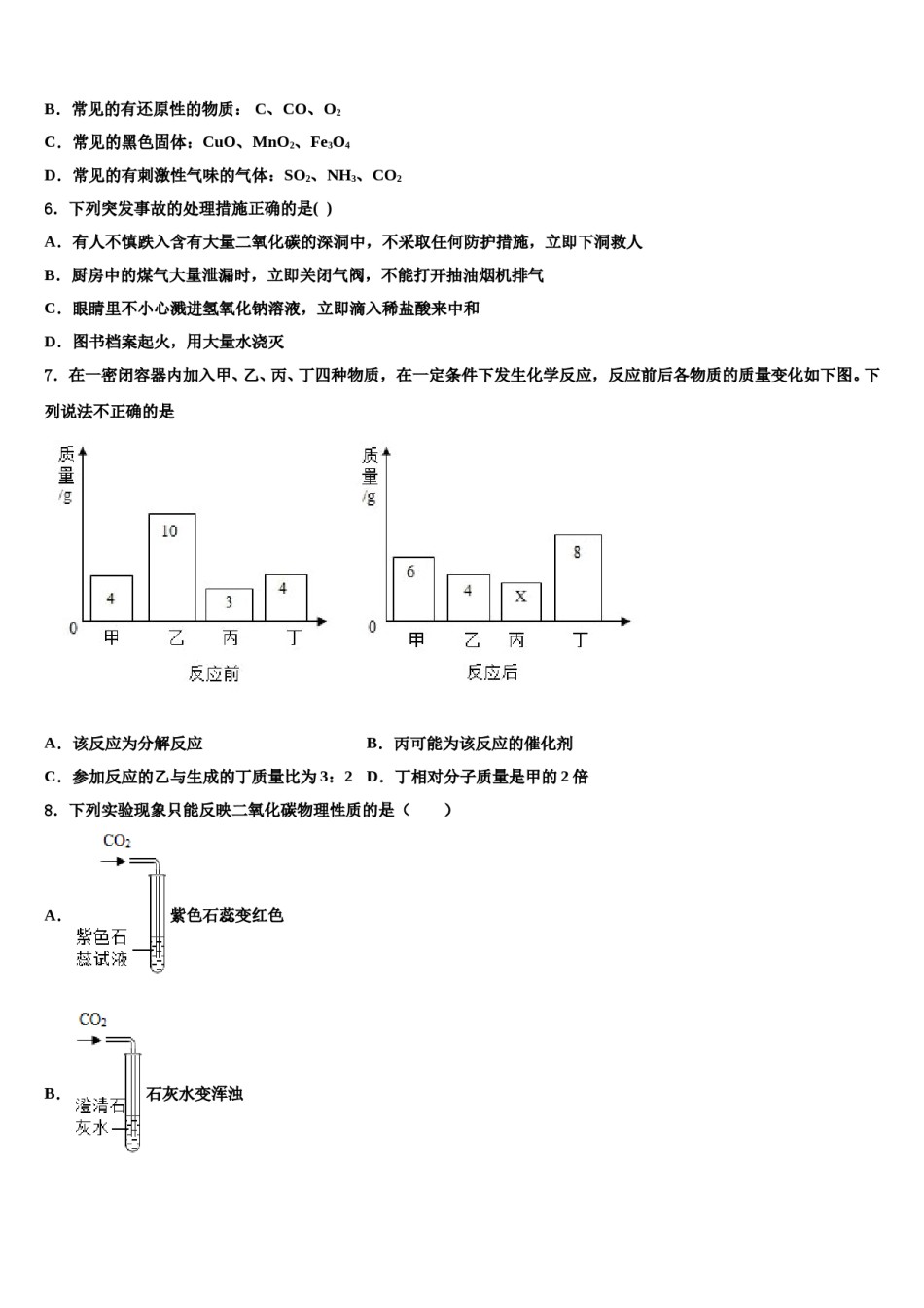 四川营山小桥中学2024年中考二模化学试题含解析.doc_第2页