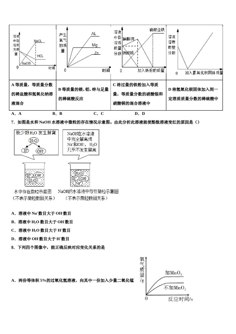 宁夏省重点达标名校2024年中考化学全真模拟试题含解析.doc_第2页