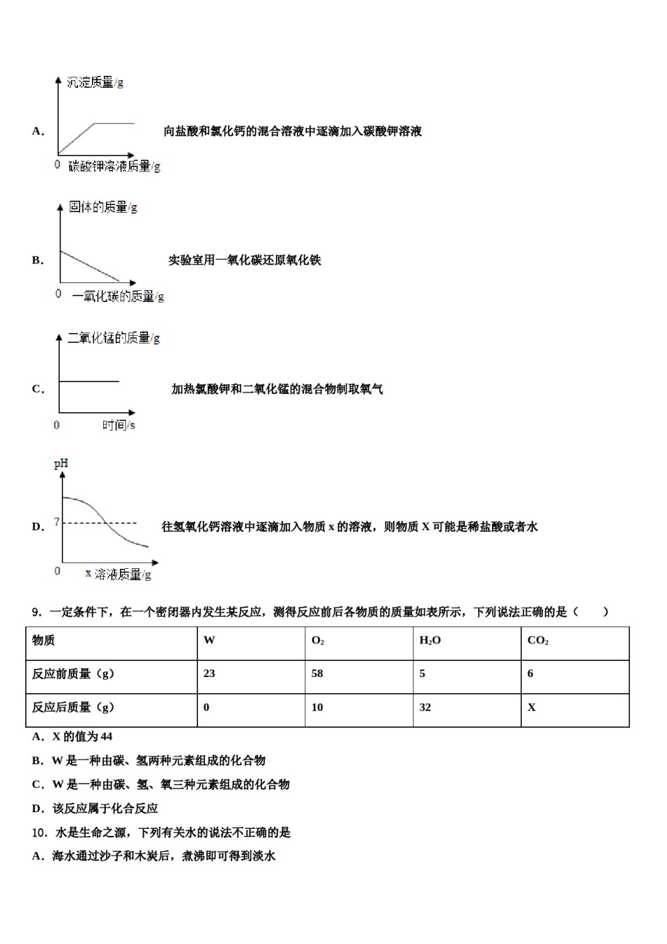 安徽界首地区2024年中考化学模拟精编试卷含解析.doc_第3页