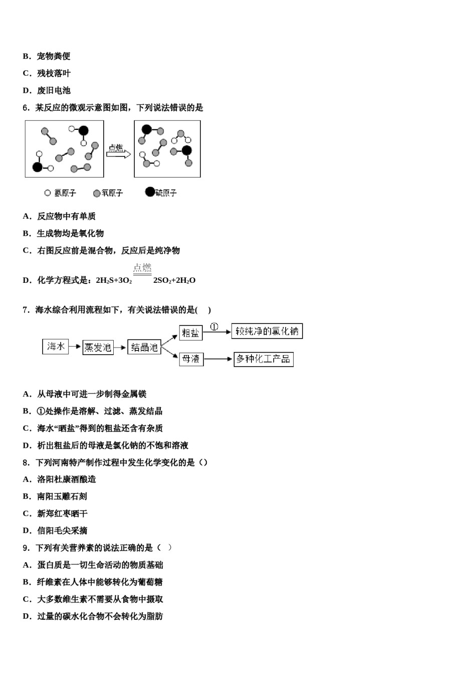 安徽省养鹿中学2024届中考化学最后冲刺浓缩精华卷含解析.doc_第2页