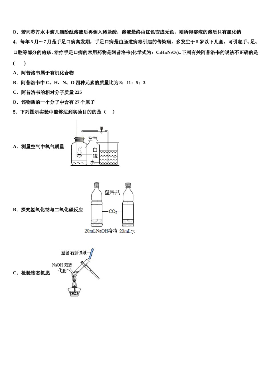 安徽省十校2024届中考化学全真模拟试卷含解析.doc_第2页