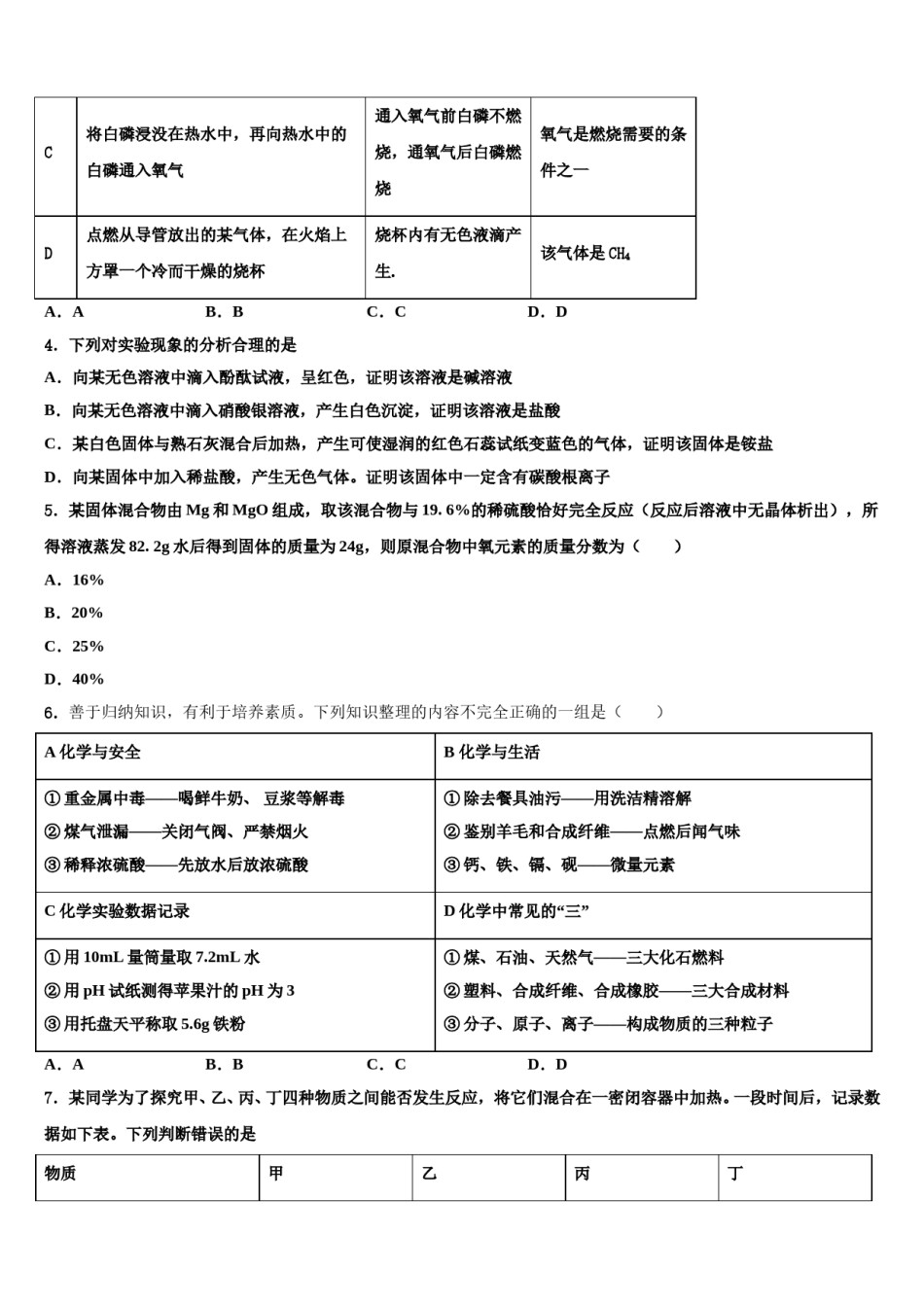 安徽省合肥五十中学（新校和南校）2024年中考化学押题卷含解析.doc_第2页