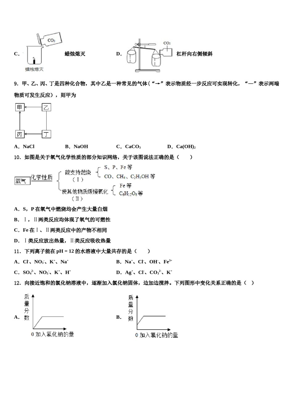 安徽省宣城市奋飞校2024年中考化学对点突破模拟试卷含解析.doc_第3页
