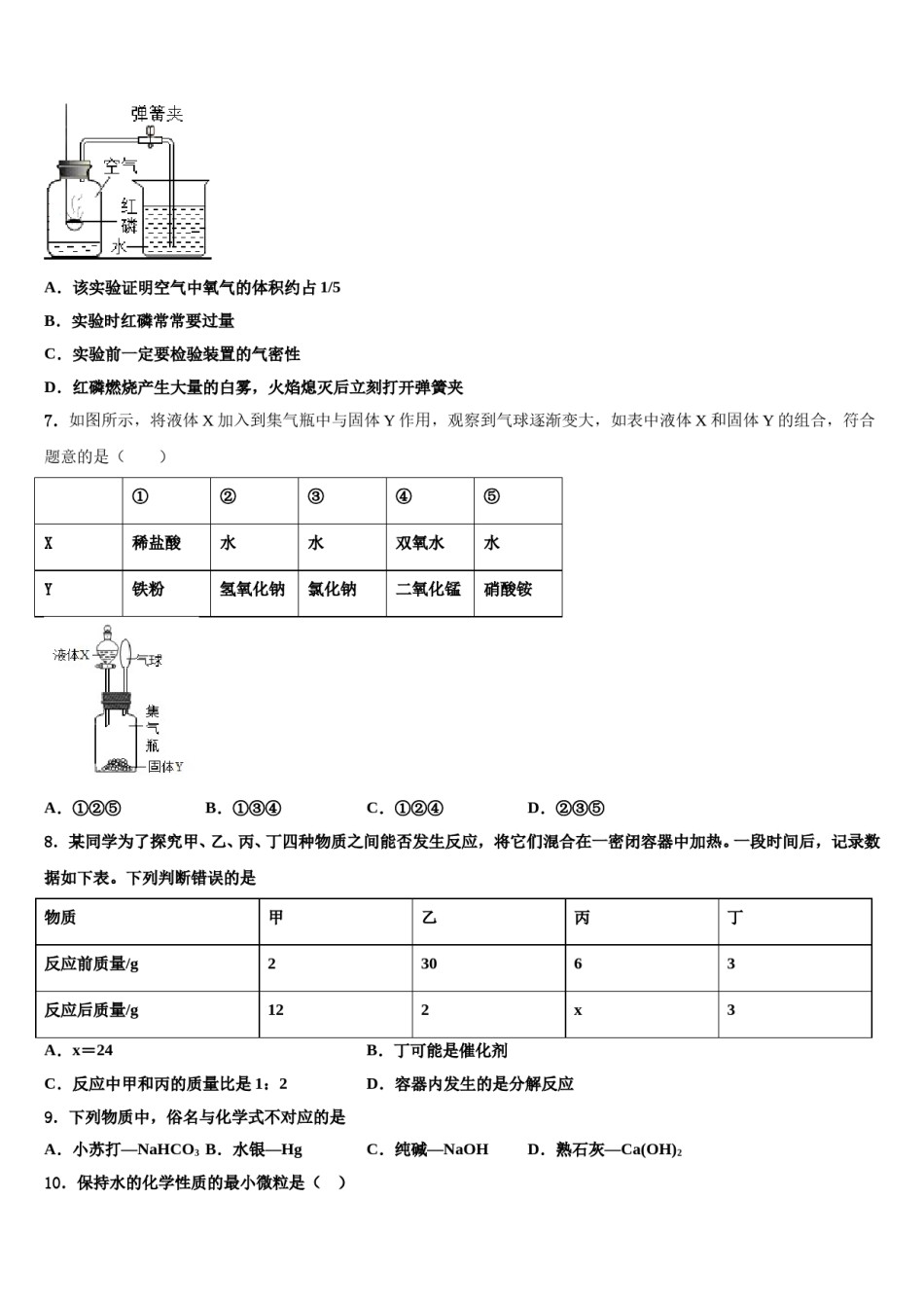 安徽省宿州地区2024届中考猜题化学试卷含解析.doc_第2页