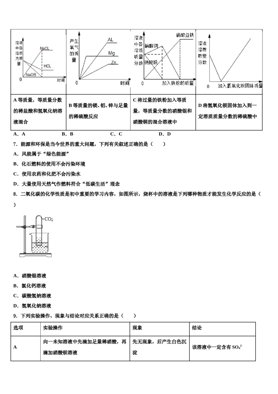 安徽省庐阳区五校联考2024年十校联考最后化学试题含解析.doc_第3页