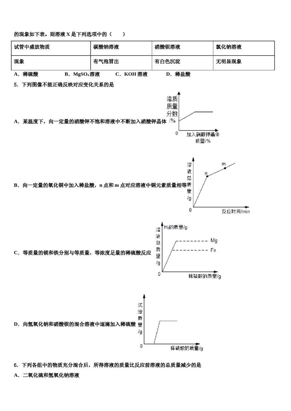安阳市一中学2023-2024学年中考化学押题卷含解析.doc_第2页