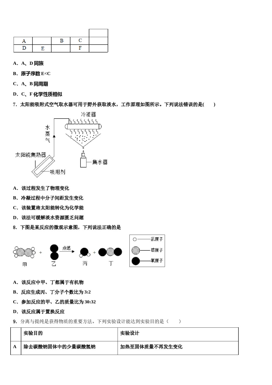 山东东营市市级名校2024届中考押题化学预测卷含解析.doc_第2页