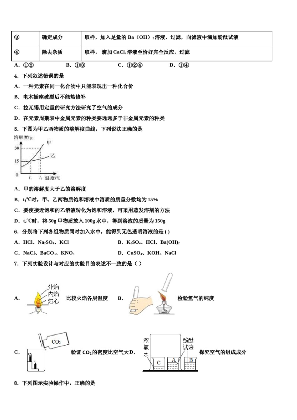 山东省威海市荣成市2024届中考一模化学试题含解析.doc_第2页