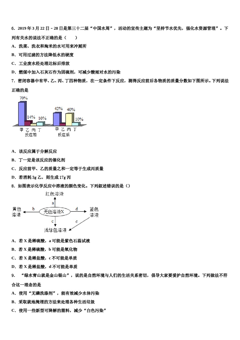 山东省平原县2023-2024学年中考一模化学试题含解析.doc_第2页
