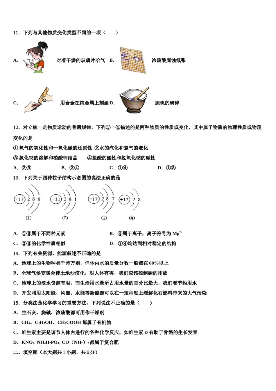 山东省德州市武城县2023-2024学年十校联考最后化学试题含解析.doc_第3页