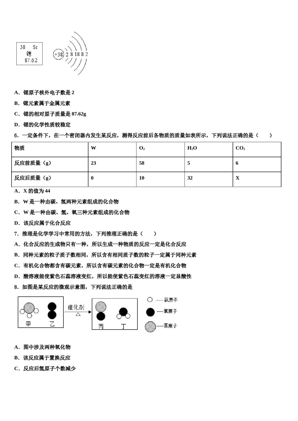 山东省济宁市曲阜市2023-2024学年中考二模化学试题含解析.doc_第2页