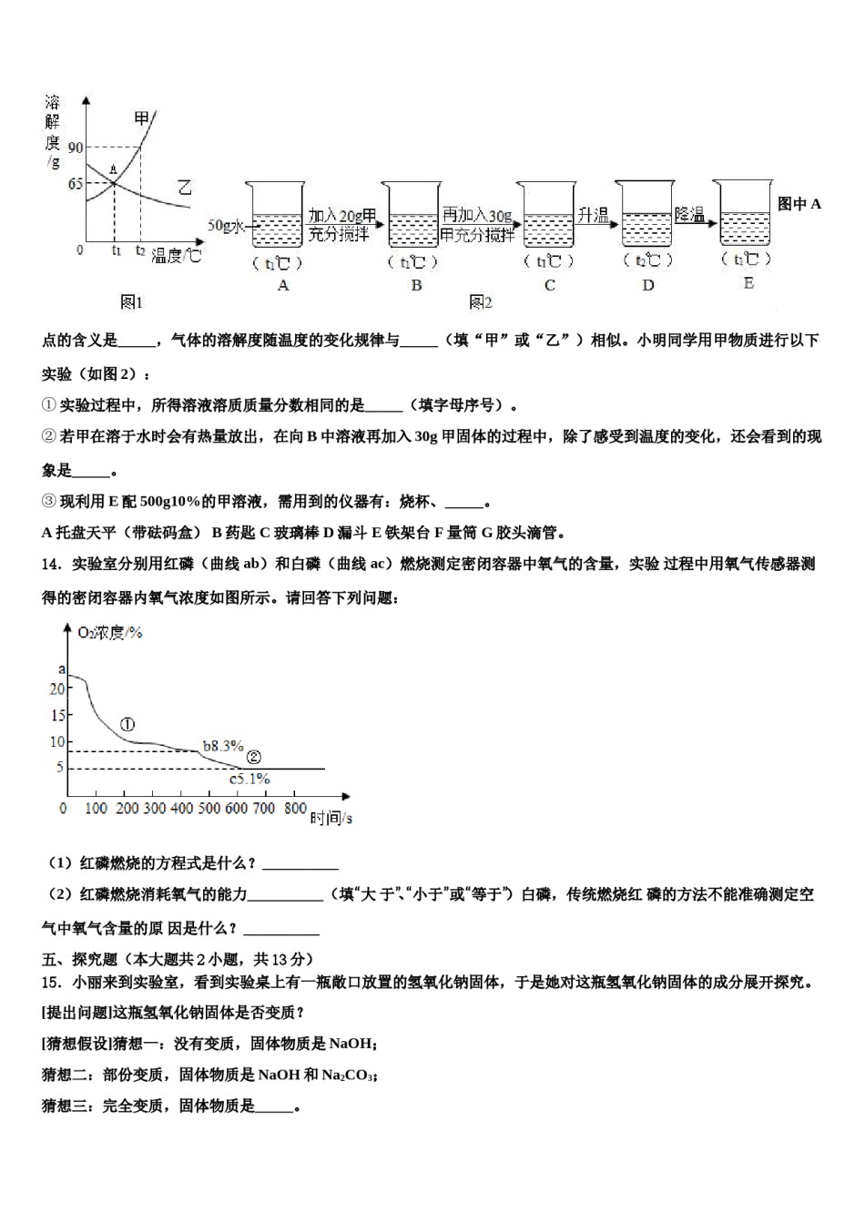 山东省淄博市市级名校2024届十校联考最后化学试题含解析.doc_第3页