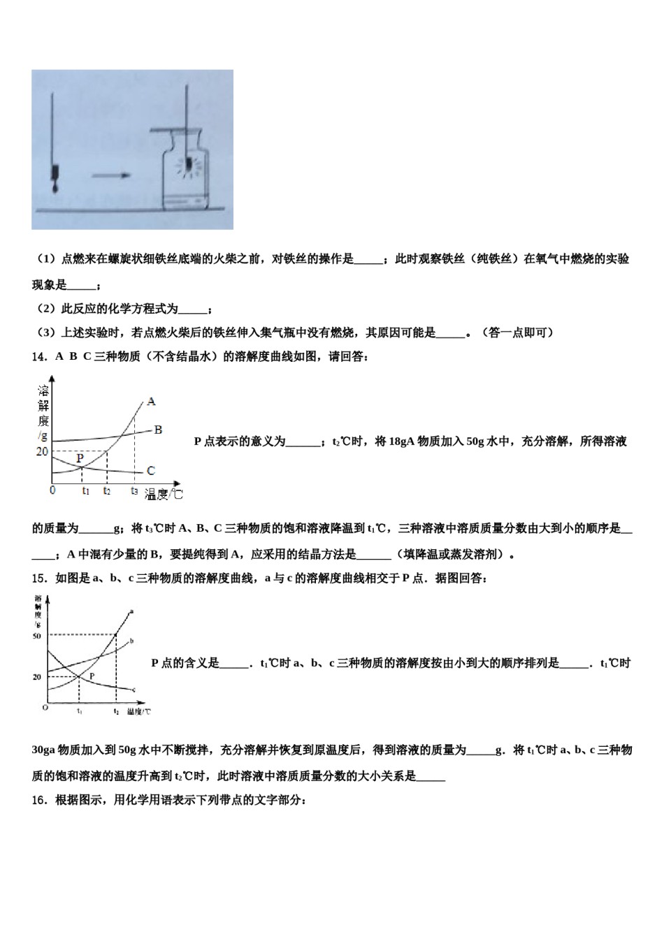 山东省潍坊市寿光重点中学2023-2024学年中考化学考前最后一卷含解析.doc_第3页