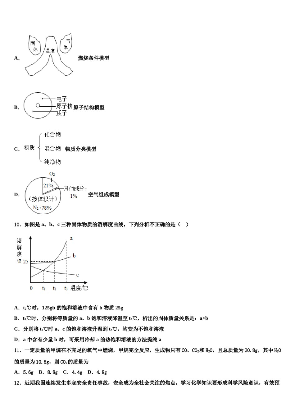 山东省聊城市冠县东古城镇中学2023-2024学年中考冲刺卷化学试题含解析.doc_第3页