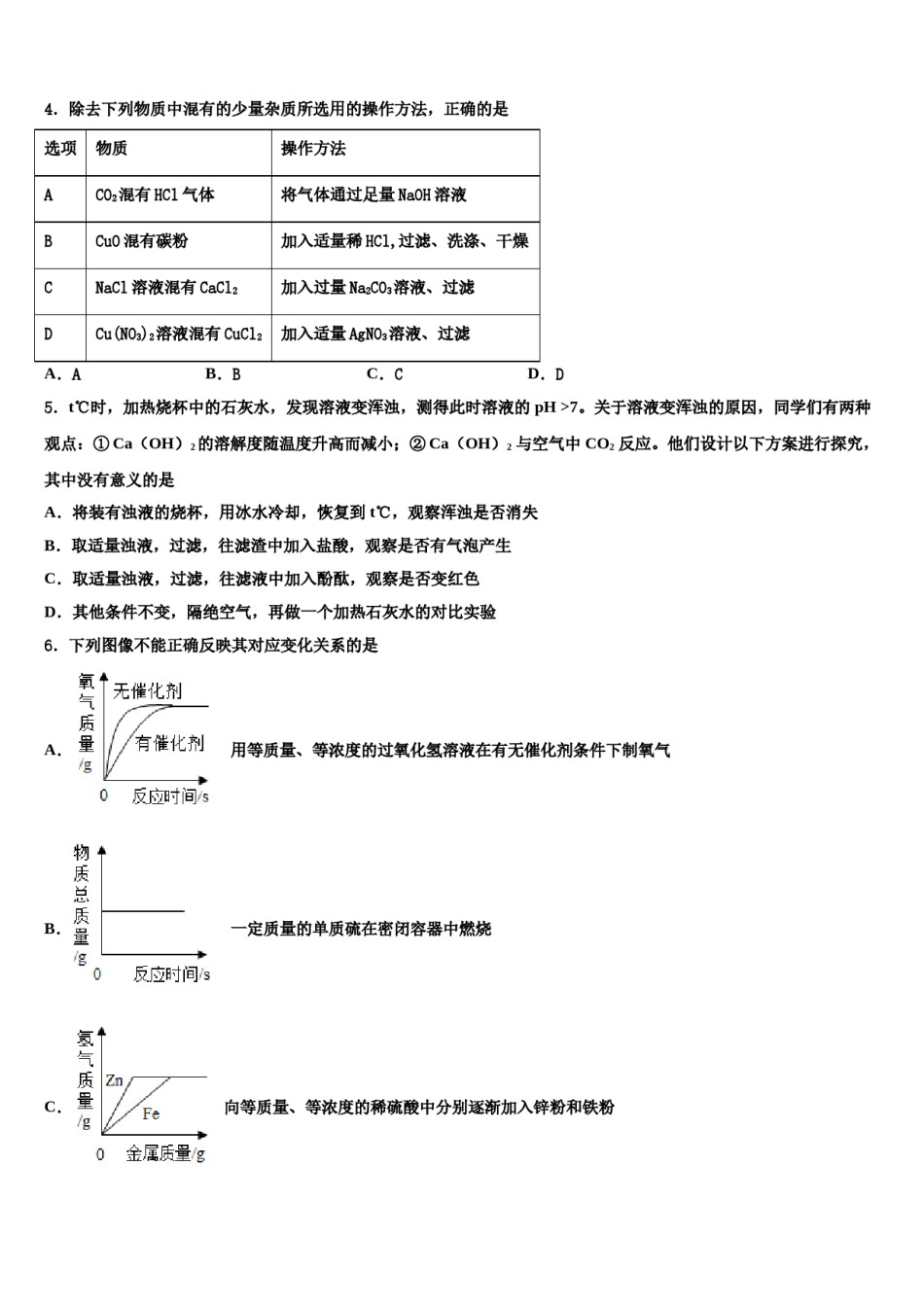 广东省中学山市城东教共进联盟2023-2024学年中考一模化学试题含解析.doc_第2页