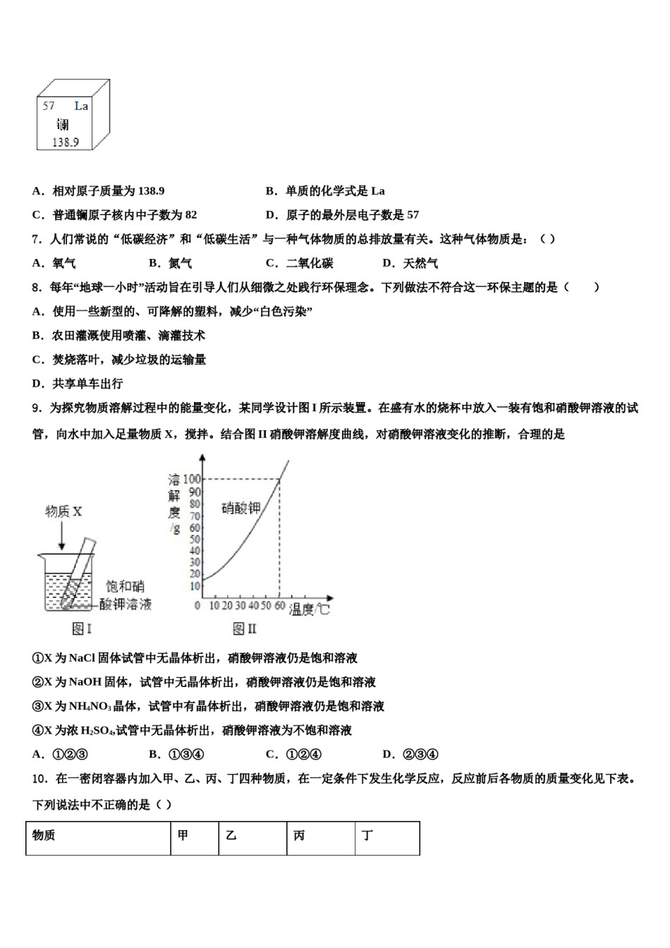 广东省云浮市新兴县2023-2024学年中考适应性考试化学试题含解析.doc_第3页