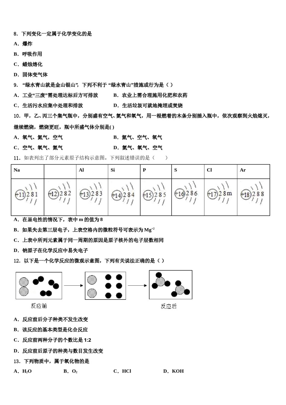 广东省汕头市潮南区司马浦镇重点中学2024年中考冲刺卷化学试题含解析.doc_第3页