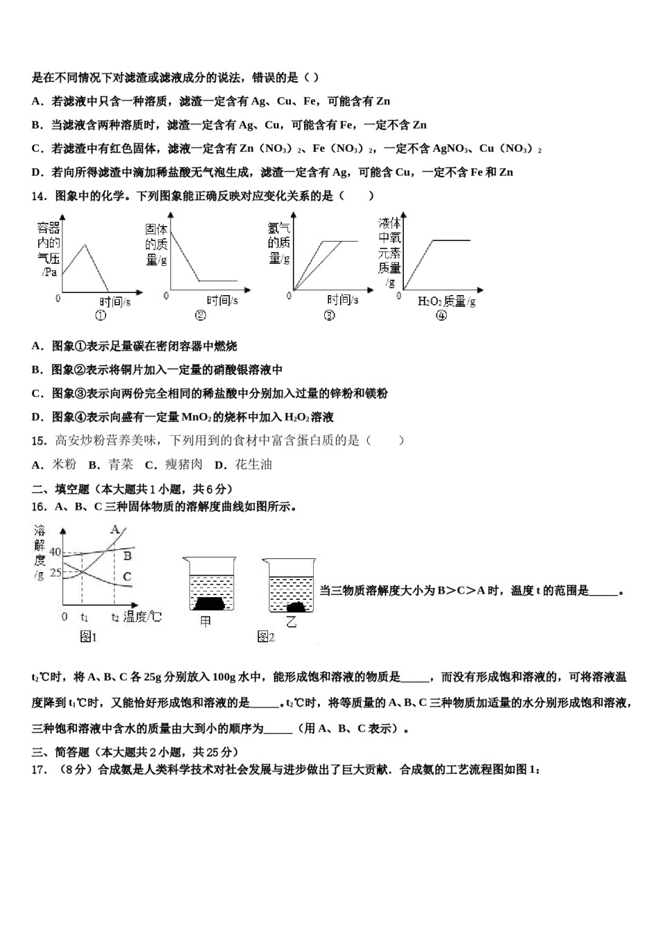 广东省汕头市潮阳区铜盂镇市级名校2024届十校联考最后化学试题含解析.doc_第3页