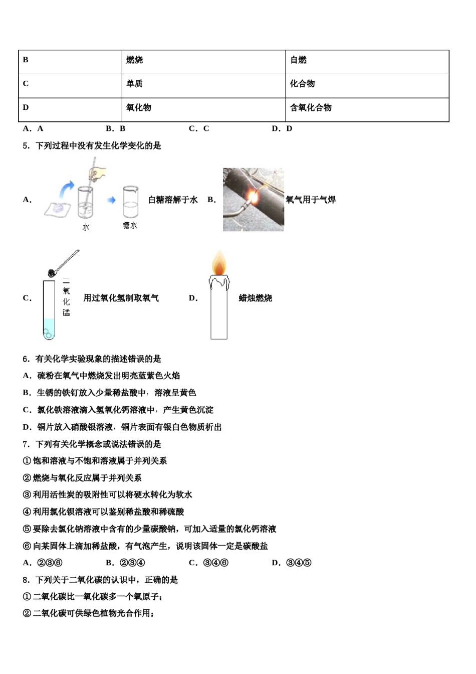 广东省深圳市光明新区市级名校2023-2024学年中考化学考试模拟冲刺卷含解析.doc_第2页