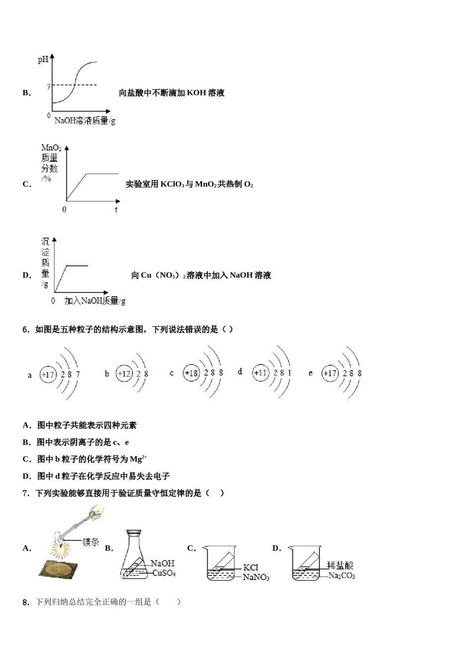 广东省深圳市石岩公学2024年中考化学模拟试题含解析.doc_第2页
