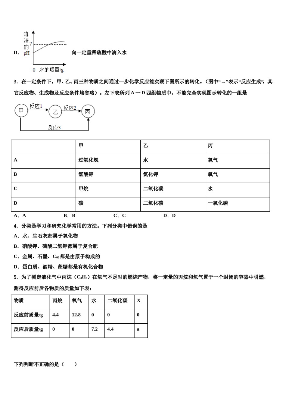 广西兴业县重点达标名校2024届毕业升学考试模拟卷化学卷含解析.doc_第2页
