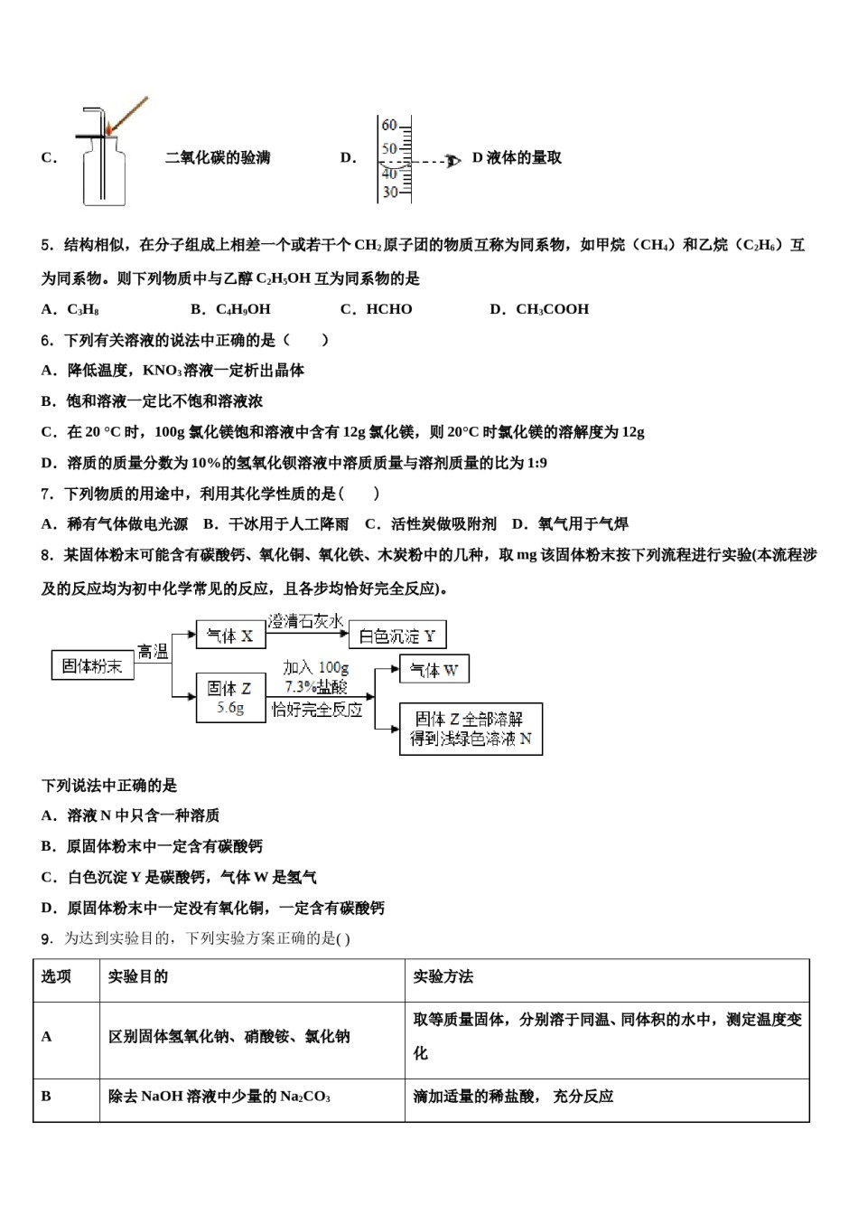 广西南宁四十九中学2024届中考冲刺卷化学试题含解析.doc_第2页