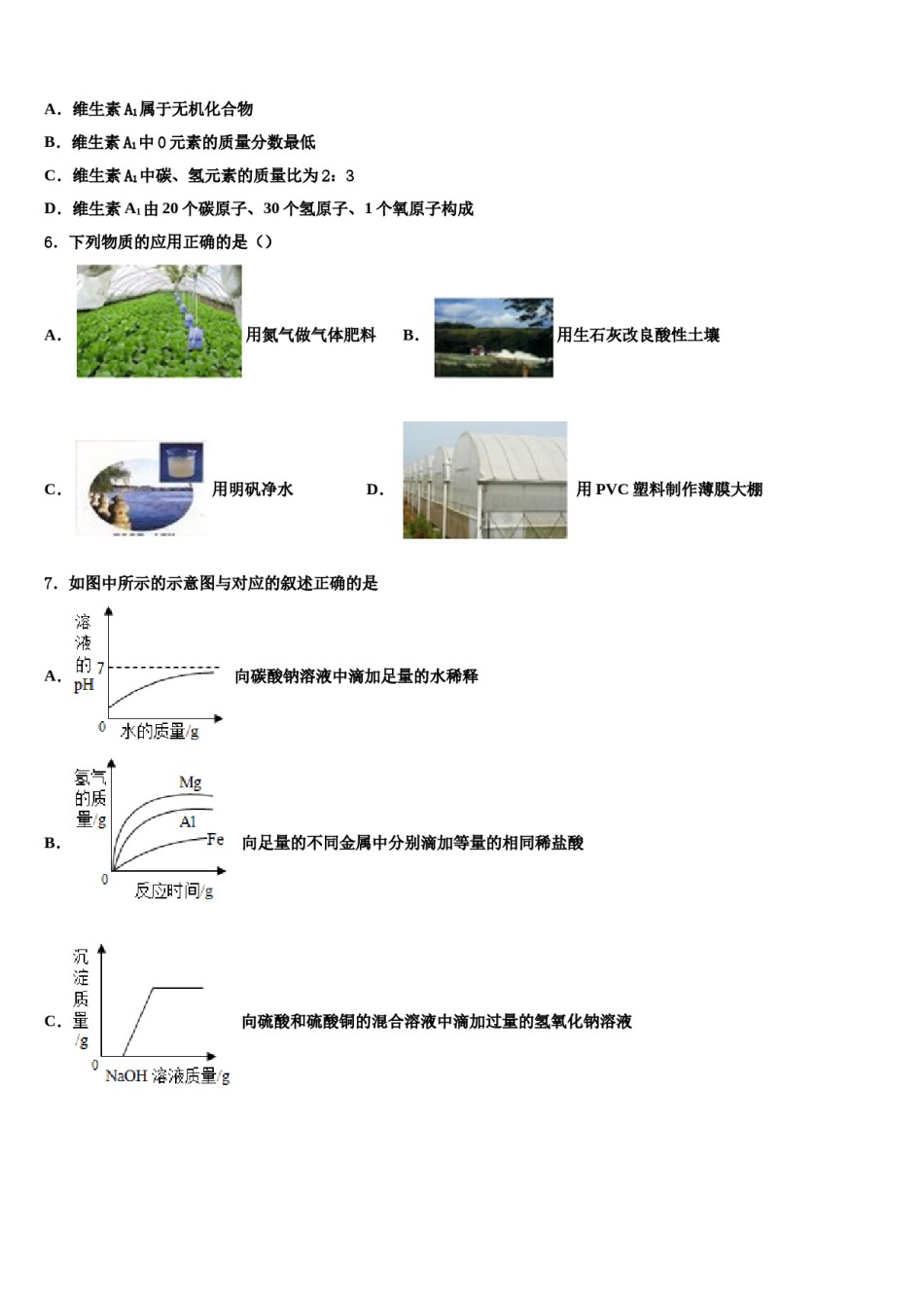 广西南宁市西乡塘区2024届中考化学适应性模拟试题含解析.doc_第2页
